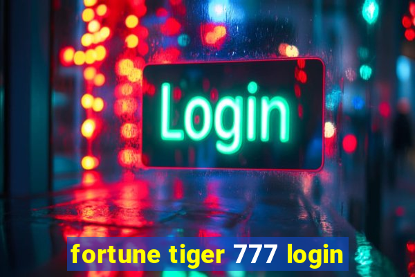 fortune tiger 777 login